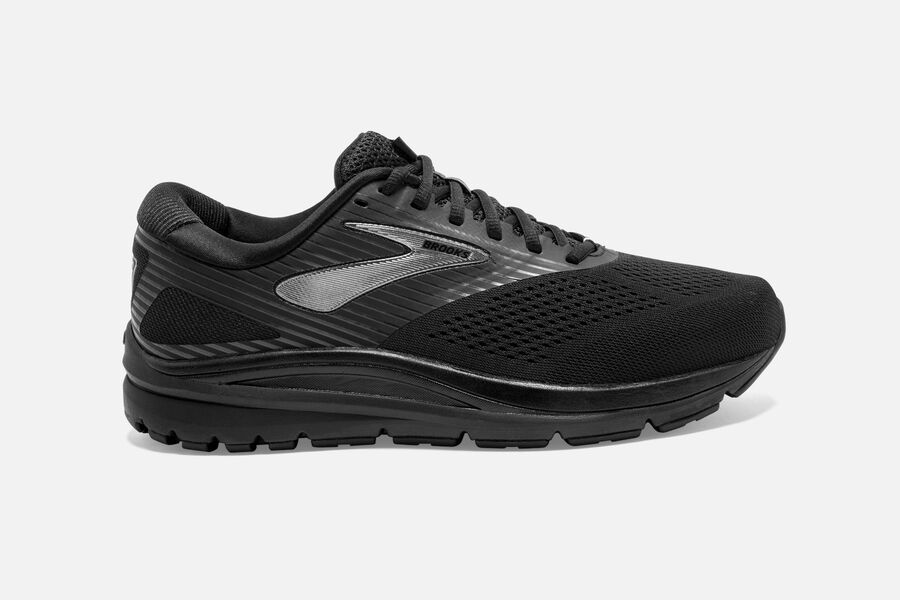 Brooks Addiction 14 Road Running Shoes Mens - Black/Grey - EDLQA-4250